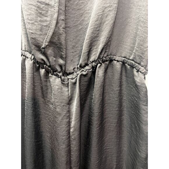 Ali & Kris Jumpsuit Womens Small Black Solid Polyester Sleeveless Jogger Pockets - Picture 6 of 9